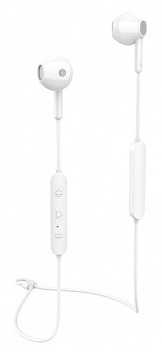 CELEBRAT Bluetooth earphones A17, με μαγνήτη, μικρόφωνο HD, λευκά A17-WH