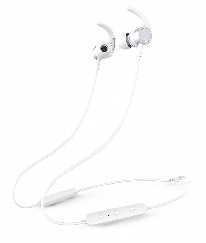 YISON Earphones E17-WH, Bluetooth 5.0, multipoint, με μαγνήτη, λευκά E17-WH