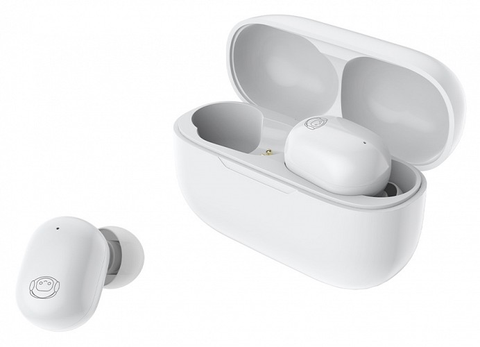 CELEBRAT earphones με θήκη φόρτισης W7, True Wireless, λευκά W7-WH